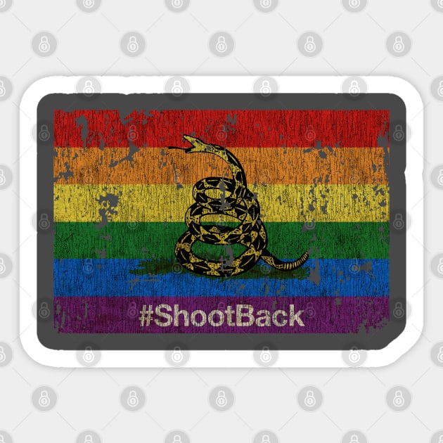 #ShootBack - Vintage Sticker by JCD666